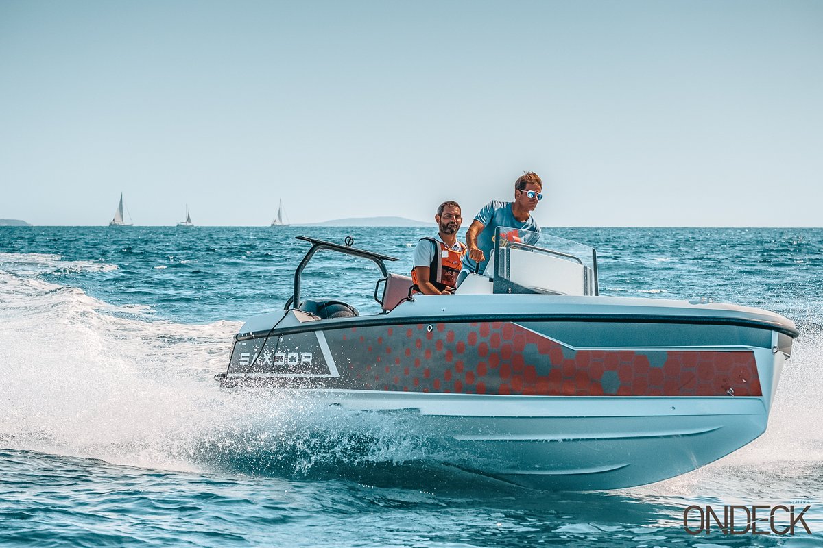 Experience the pure excitement of the Saxdor 200 Sport.

The revolutionary design provides an unparalleled driving experience, and with speeds of up to 35 knots, she cuts an equally spectacular figure on the open water.

Contact our dealers : saxdoryachts.com/dealers-contac…