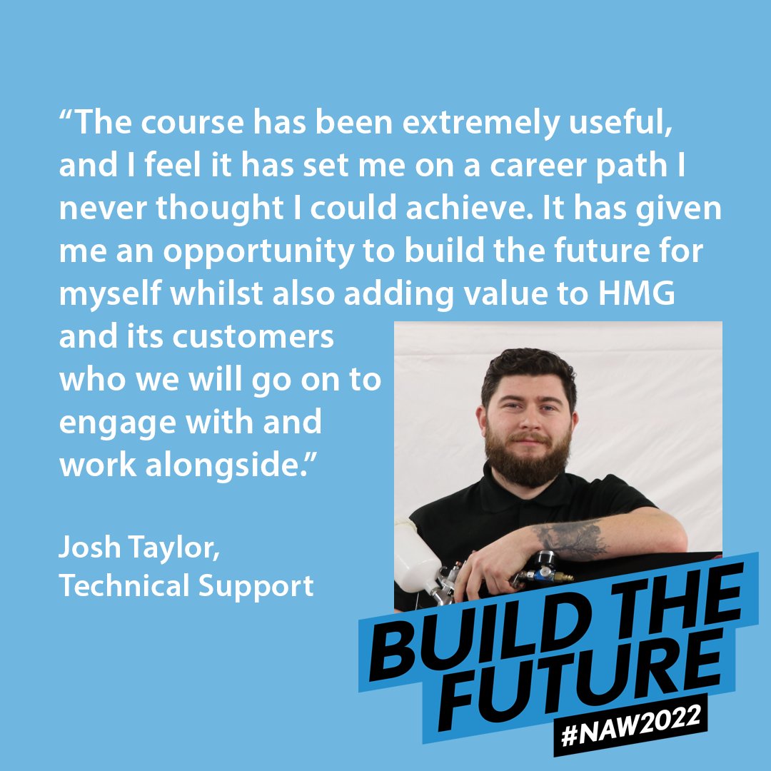 HMGpaints's tweet photo. Josh Taylor and Nathan Eckersley were amongst the first in the country to complete the new Industrial Coating Applicator Apprenticeship. Here's what Josh had to say about it...
#NAW2022 #BuildTheFuture #AppsGrad @Apprenticeships https://t.co/UdDoPccThX