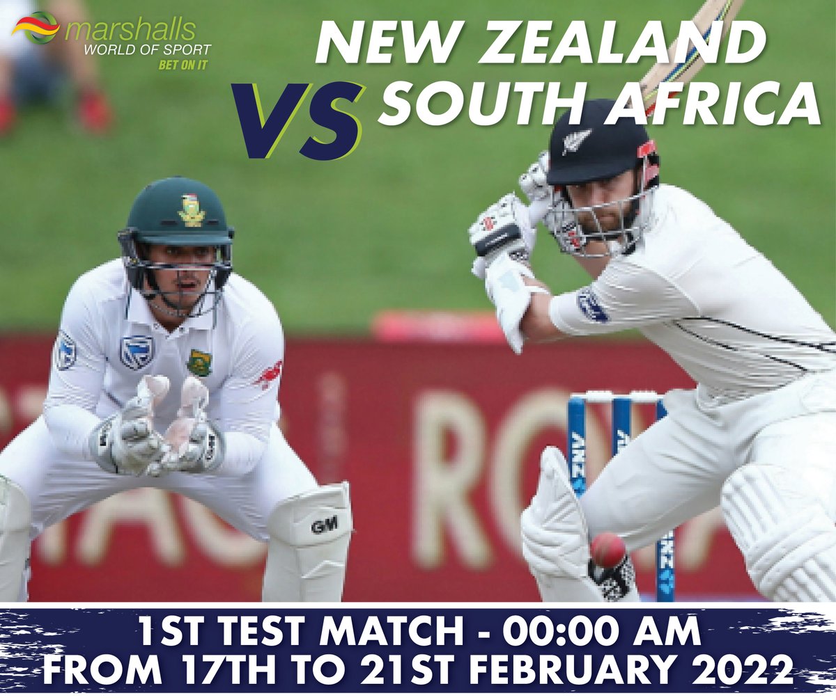 MBet_Bet_On_It's tweet photo. 🇿🇦Get your Proteas shirt out and grab your snacks for the 1st Test match between @blackcapsfan and @CricketSouthAfrica starting at 00:00 pm (SAST) on 17 February 2022.
Bet on our boys here 👉 https://t.co/P0dpHwyk37  
#cricketfever #testseries #t20cricket #MWoSmembers https://t.co/1CHHSEvcwf