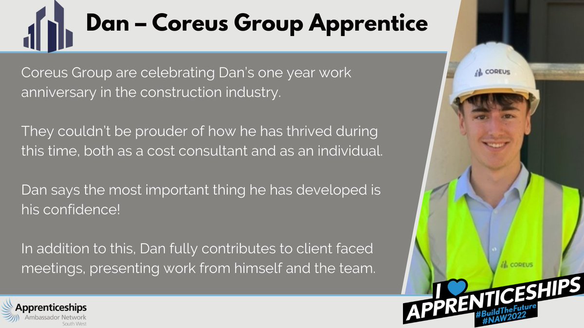 SouthWestAAN's tweet photo. Check Out Dan! Heβs celebrating this one year work anniversary with the Coreus Group π
#swaan #apprenticeambassador #BuildTheFuture #AppsGrad https://t.co/qjKxf1Vuss