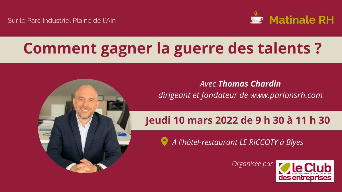 PipaClub's tweet image. 📣 [Événement #RH #plainedelain]
🤔 𝗖𝗼𝗺𝗺𝗲𝗻𝘁 𝗹𝗲𝘀 𝗲𝗻𝘁𝗿𝗲𝗽𝗿𝗶𝘀𝗲𝘀 𝗱𝘂 #𝗣𝗜𝗣𝗔 𝘃𝗼𝗻𝘁 𝗴𝗮𝗴𝗻𝗲𝗿 𝗹𝗮 𝗴𝘂𝗲𝗿𝗿𝗲 𝗱𝗲𝘀 𝘁𝗮𝗹𝗲𝗻𝘁𝘀 ?
👉 Réponse le 10 mars avec notre invité Thomas Chardin de ParlonsRH.fr 
myplainedelain.fr/evenements/mat…