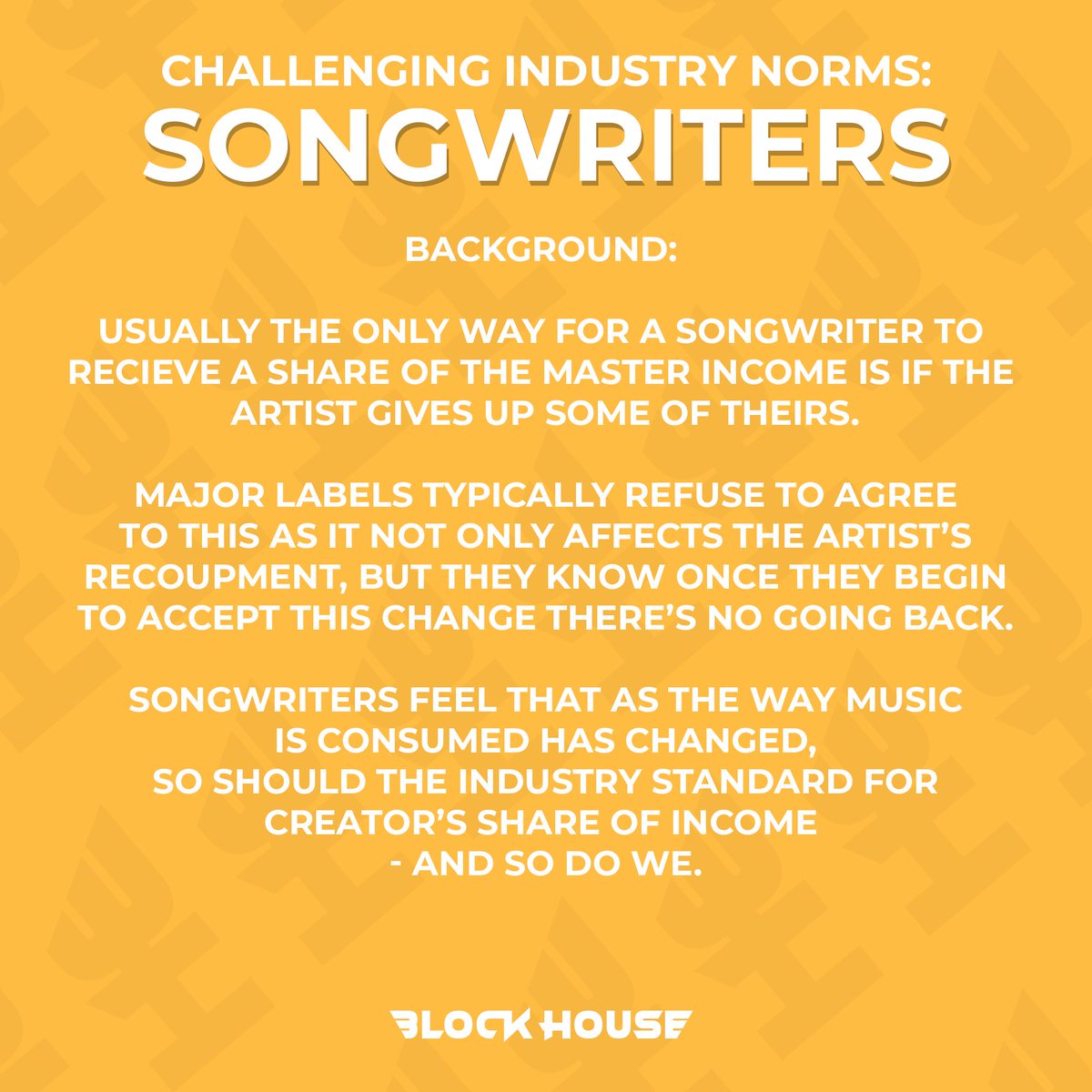 This isn't just a Music NFT Project... this is about bringing the business of Music to the blockchain. 
We have an opportunity to create new rules-The first is for the Songwriters. As well as running a Record Label we aim to offer training to our community of creatives. Join Us..