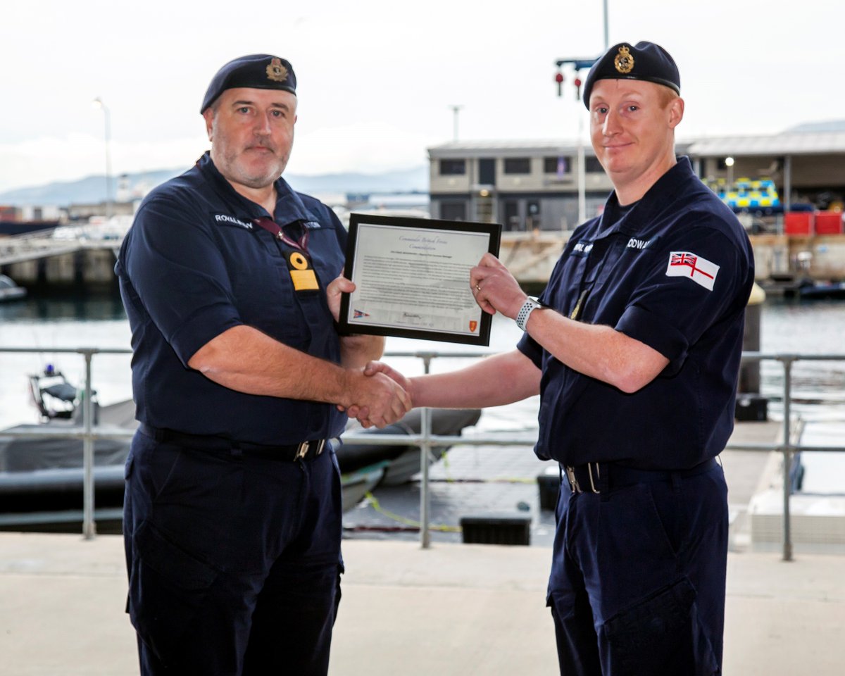 MODGibraltar's tweet image. 👏👏👏

Congratulations to everyone who received a CBF Commendation at HM Naval Base. 

Read all about their hard work in the local papers. 

#Gibraltar
#commendations
#awards2022 
#britishoverseasbases