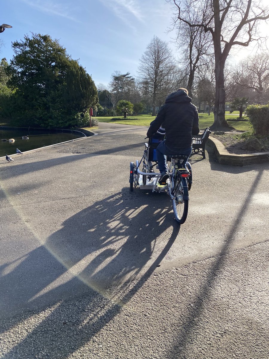 In sunny Birmingham this morning with <a href="/sensecharity/">Sense</a> some great cycling sessions over the last few weeks with more and more participants coming along to have a go! Great communication between staff &amp; participants comes in many different ways!