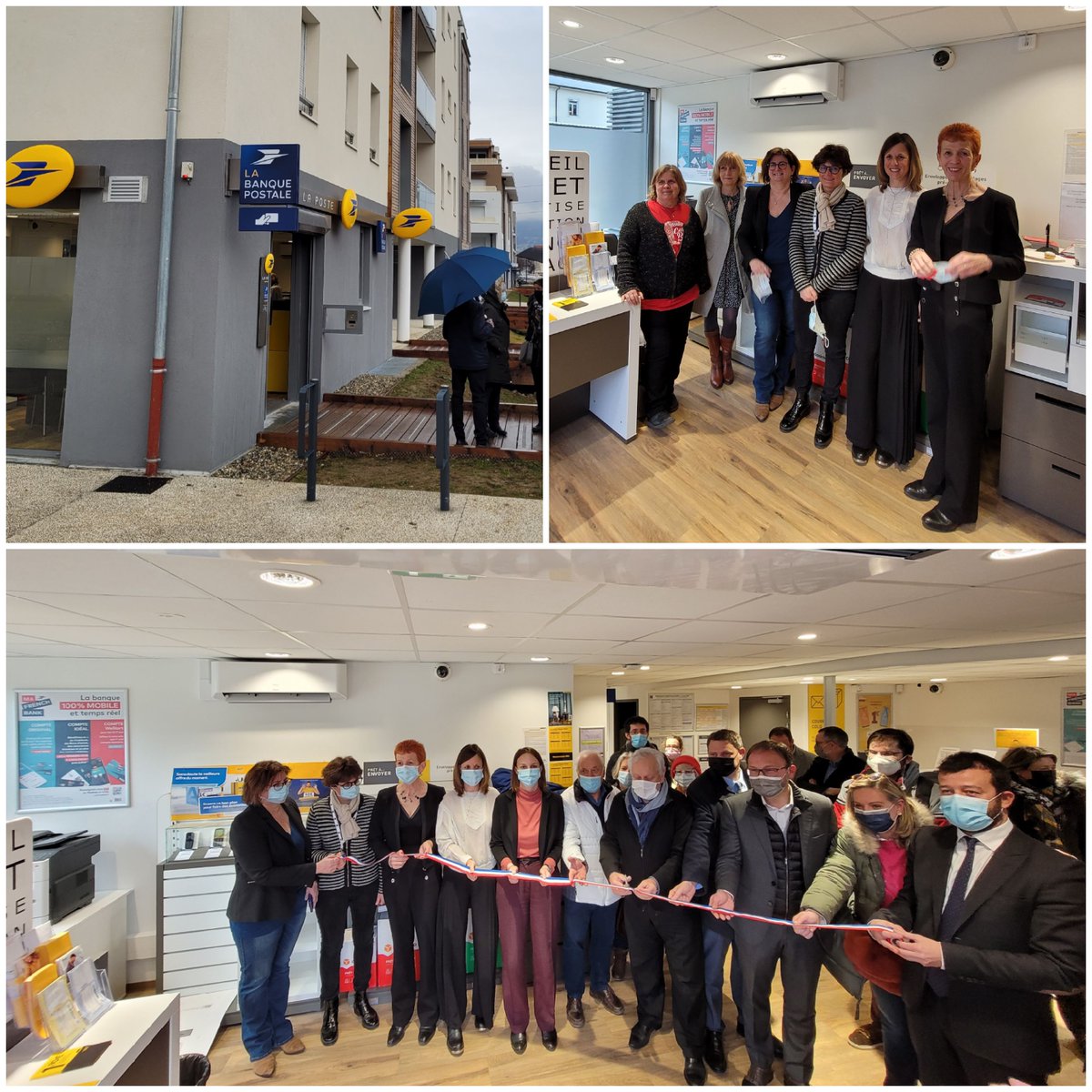 #Savoie / Le bureau de #Poste de St-Alban-Leysse a déménagé dans les nouveaux bâtiments de conception bioclimatique🌍du cœur de village. Inauguré ce matin, il accueille les clients dans un espace totalement rénové. #VousSimplifierLaVie #Proximité #EngagéePourVous