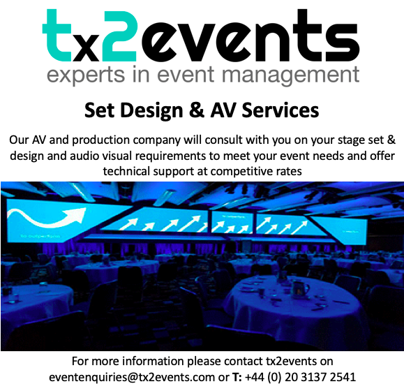 Need assistance with your set design &amp; AV Services? 
<a href="/tx2events/">tx2events</a> can help you maximise your event space, design a set to your requirements, keep to budget &amp; provide a first class AV service. More info bit.ly/2Y8pOvN #eventmanagement #AV #setdesign