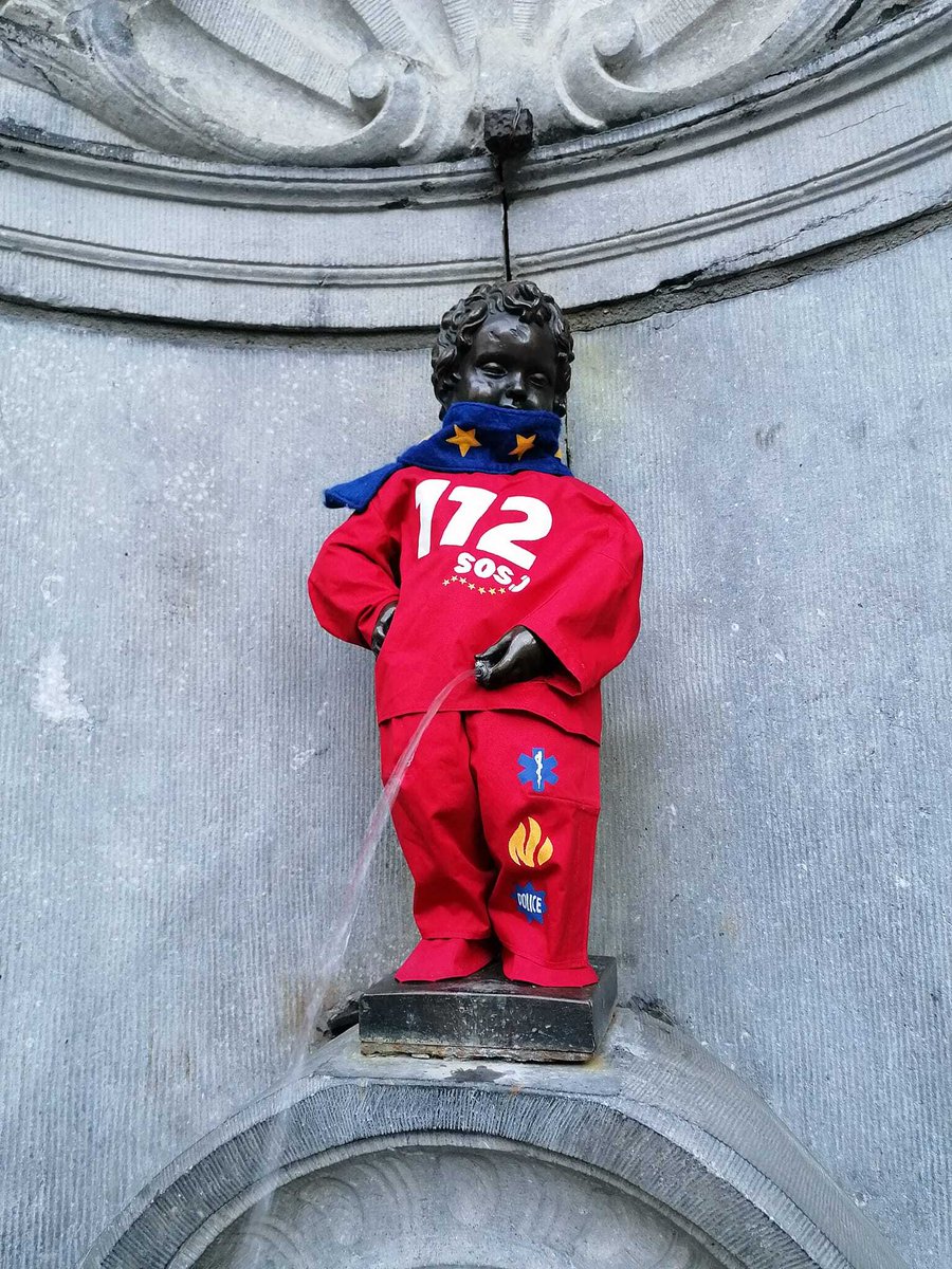 The most famous little boy in Brussels is celebrating #112day2022 with us🥳

We love seeing #MannekenPis in his 112 outfit, if you’re in the area, make sure to stop by and pay him a visit!

#112day