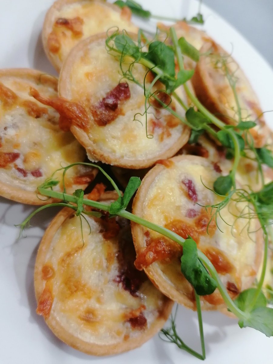 TheChefJezB's tweet photo. Savoury included mini Quiche Lorraine's on the menu...... What's your favourite afternoon tea item? 
#freshfood #chefslife #harpenden #Sustainability @RothamstedConf @RothamstedManor @RothamstedCRE https://t.co/SPHruJxKfH