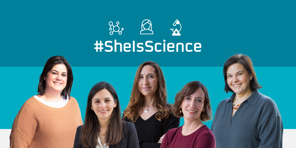 RepsolWorldwide's tweet photo. Today on the #WomenAndGirlsInScienceDay, weโre launching #SheIsScience to give visibility to those women who one day chose science. Meet Marta, Pamela, Mar, Elena, and Micaela. https://t.co/siNyIAFX4t https://t.co/ELrxlnjWa9