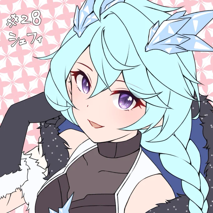 #プリコネRのキャラ50音順に全員描こう
#シェフィ
「私も、【美食殿】のみんなと一緒に戦う!」 