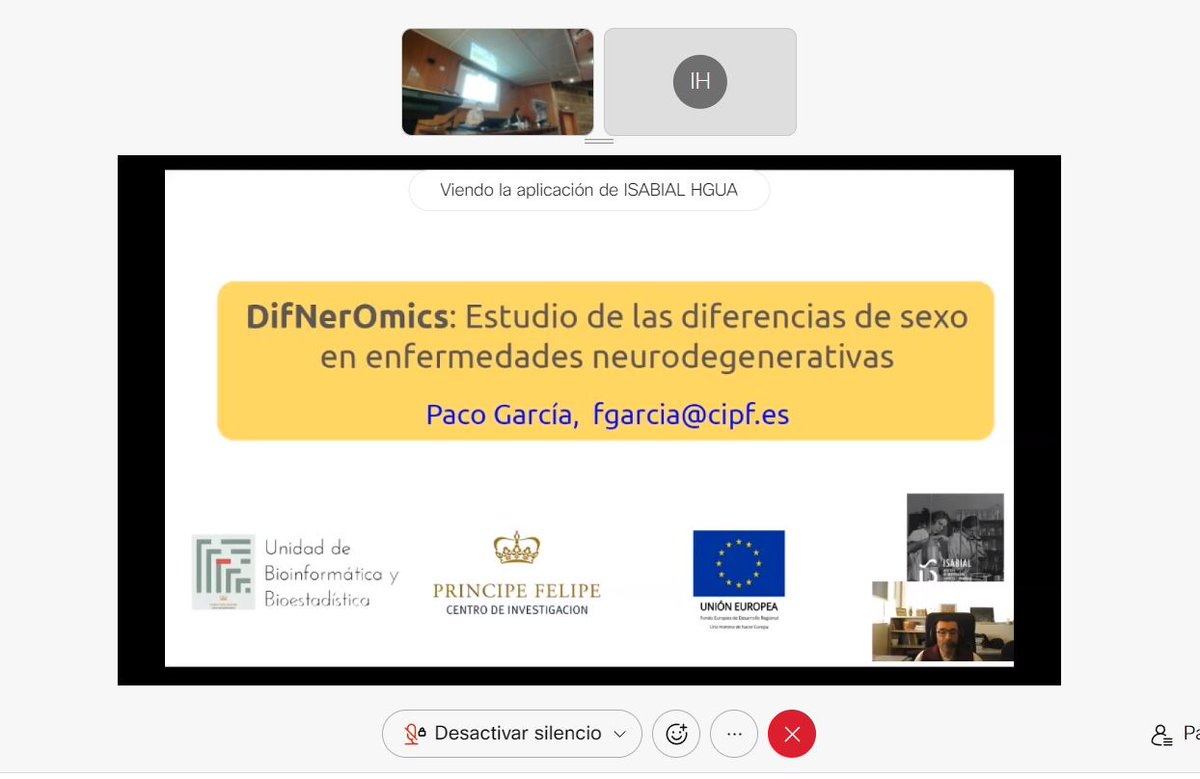 CIPFciencia's tweet photo. Fantástico el estudio presentado por Fco. García @UBB_CIPF hoy en @isabial_iis #11F2022 #ISABIALWomenInScience Diferencias de sexo en enfermedades neurodegenerativas https://t.co/k8RLT52FCc
