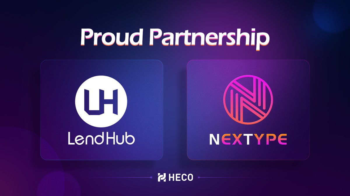 🥳We are pleased to announce NEXTYPE will be partnership with <a href="/LendHubDefi/">LendHub</a>, the safest decentralized lending platform aiming to facilitate cross-chain lending!

🌟The Joint event for both side players is coming soon, stay tuned!
