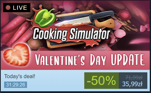 ludebski's tweet photo. Hi Chefs!
It's St. Valentine's Day on Monday so we've cooked up this nice update to celebrate together. 😀 https://t.co/y3eXr4RhLa
