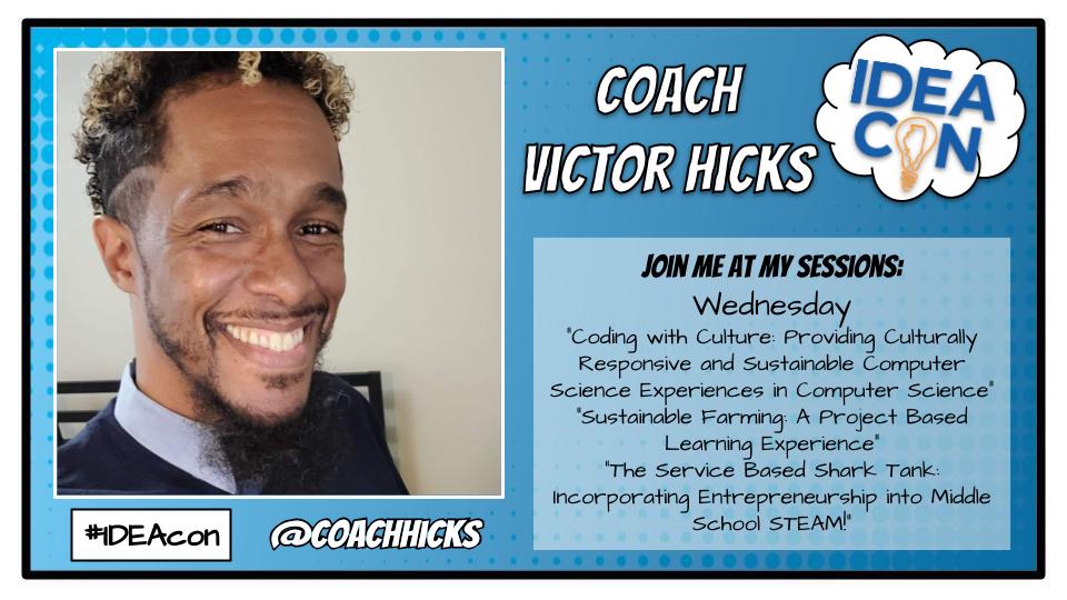CodingWCulture's tweet image. Excited to join @JorgeDoesPBL @VictoriaTheTech @JaimeDonally @mariagalanis and more at #IDEAcon next week!! Thanks to @ideaillinois for this amazing opportunity!
#CodingWithCulture #HBCUReady