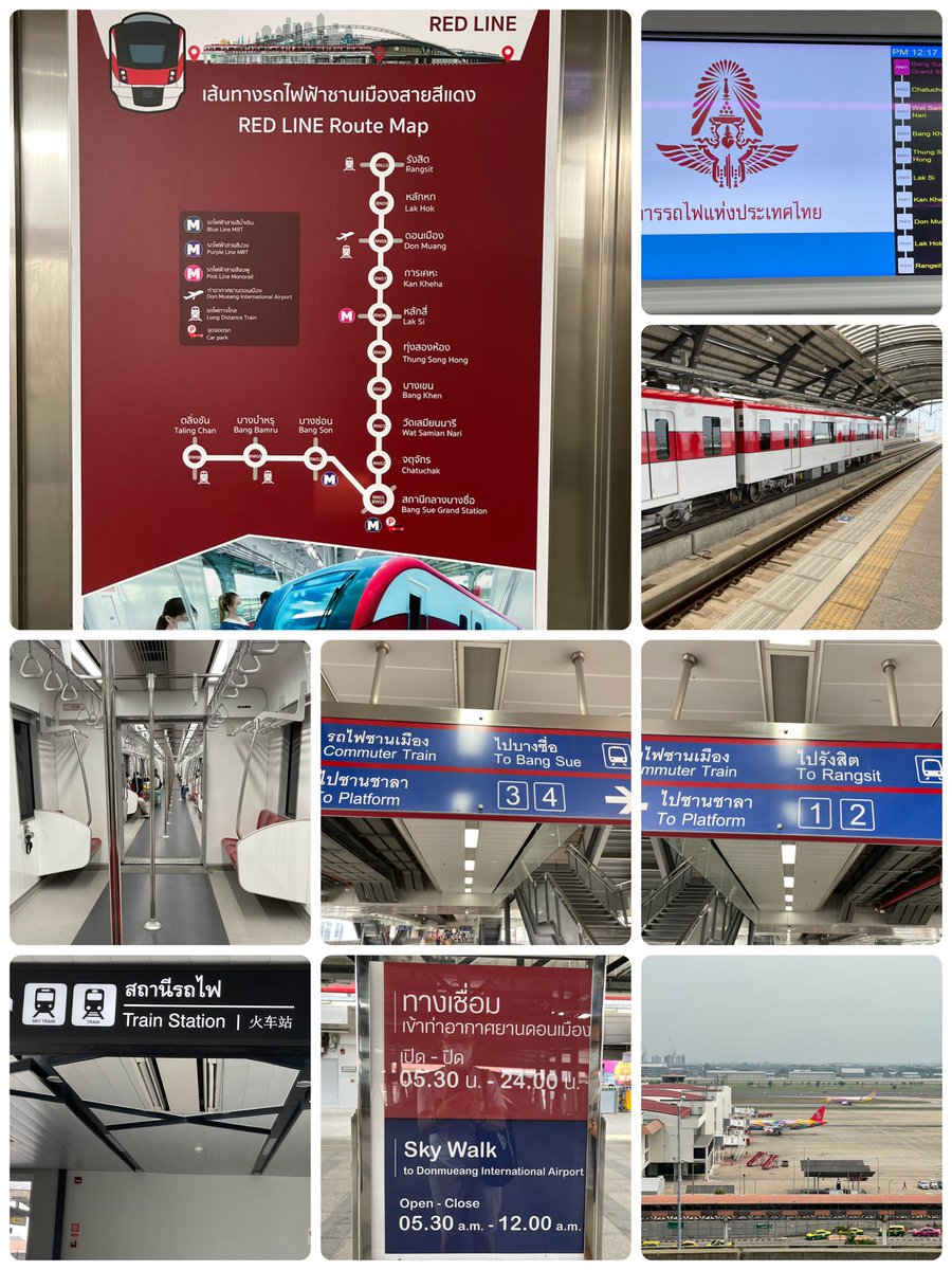 tipamart's tweet photo. The Red Line is easy way to connect Don Muang Int’l Airport, cheap, fast, and convenient. The fare from Bang Sue Grand Station to DMK is 34.00 THB(USD 1.04) #theredline #newnormaltravel #DMKtoBKK https://t.co/v6KpQEz5Sq