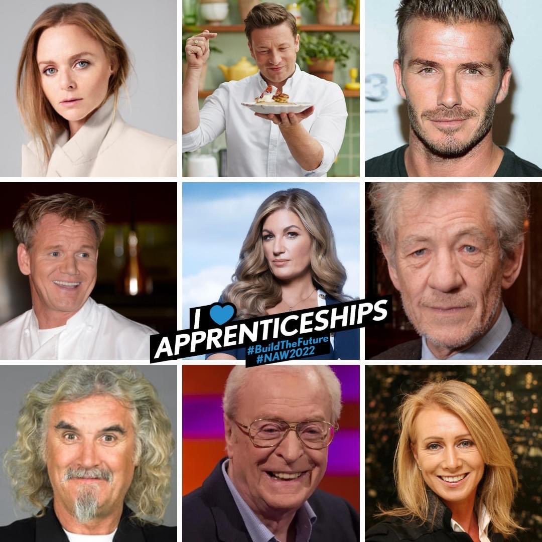 Theitp_1's tweet image. Did you know these famous faces were former apprentices? 

#Apprenticeships are a great way to upskill and increase your employability! 

#NAW2022