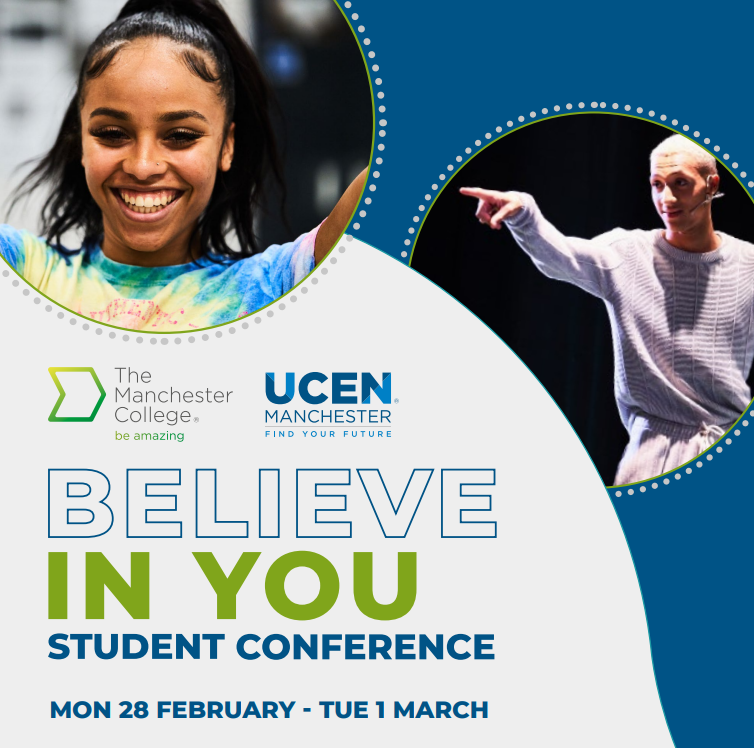 TmcSu's tweet image. We're getting super excited now about our BELIEVE IN YOU Student Conference! Tickets are sold out, if you've got one we can't wait to see you there! There will be inspirational guest speakers, cool workshops, and a day of performances and course showcases!