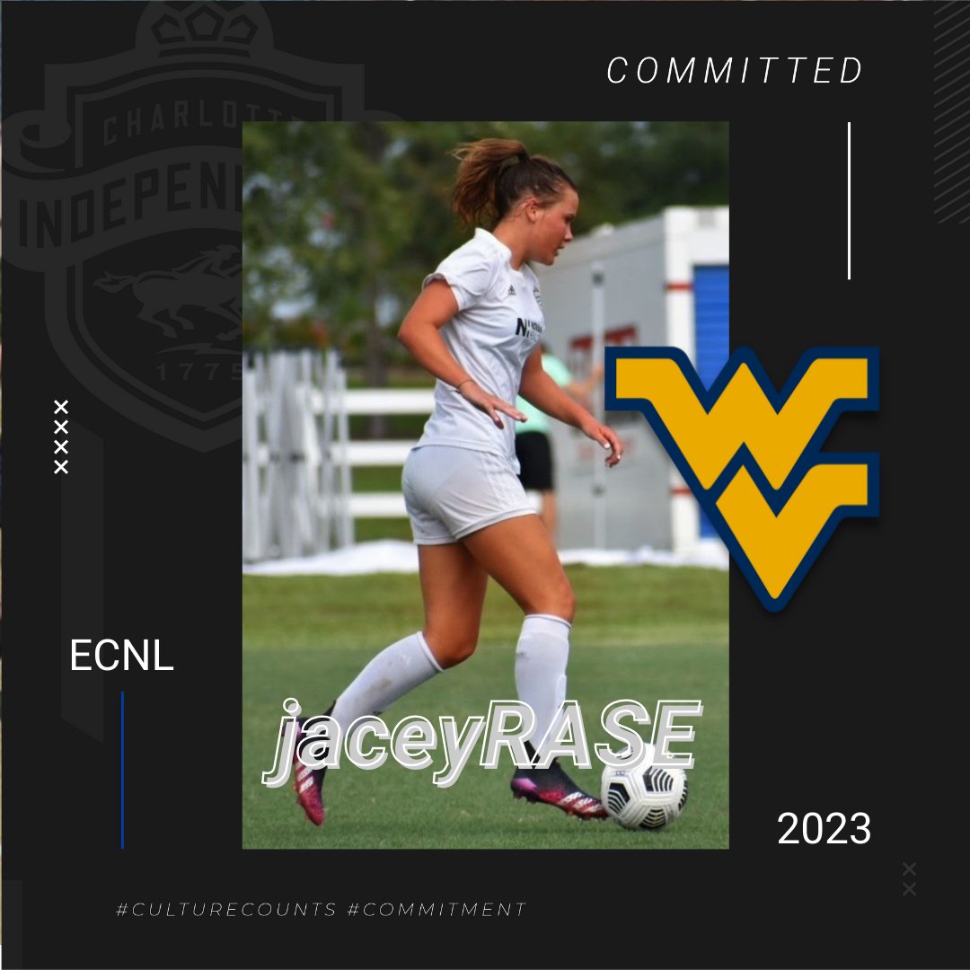 independence_sc's tweet photo. Congratulations to Jacey Rase from Charlotte Independence Soccer Club on committing to play for West Virginia University Women's Soccer!

Way to go, Jacey!👏

#TheIndependenceWay #commitment
@wvuwomenssoccer https://t.co/WkVK8W8QYv