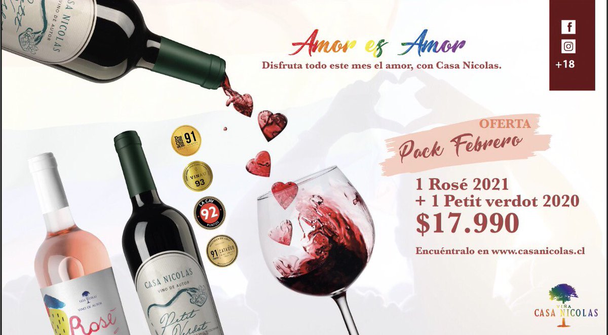 Para celebrar el #amor en todas sus formas ❤️🍷
Compra tus vinos en casanicolas.cl