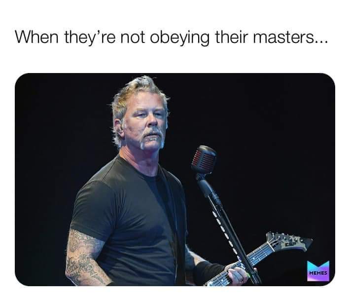 Thought this was a good one 🤣 <a href="/Metallica/">Metallica</a>
