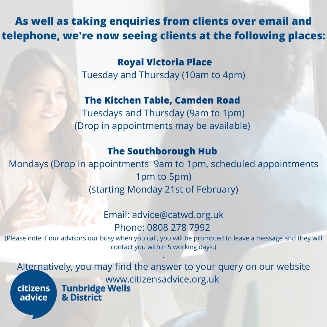 Citizens Advice Tunbridge Wells & District tweet media