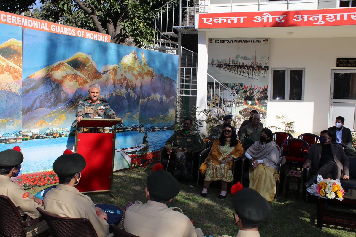 iranjanmahajan's tweet photo. @DteJKL @HQ_DG_NCC @prodefencejammu @proudhampur We at JK&amp;L NCC Dte thank Sh BK Singh, IFS, Pr Secy, School Edn, Sh Alok Kumar, IRS, Pr Secy,  Youth Services and Sports, Dept J&amp;K for gracing the occasion. God Speed to NCC Cadets of JK&amp;L. @HQ_DG_NCC @GP3PARA @DteJKL @BrigadierAnil @suri_anil @Bhupidhillon09 @prodefencejammu https://t.co/RFvaSqcT4K