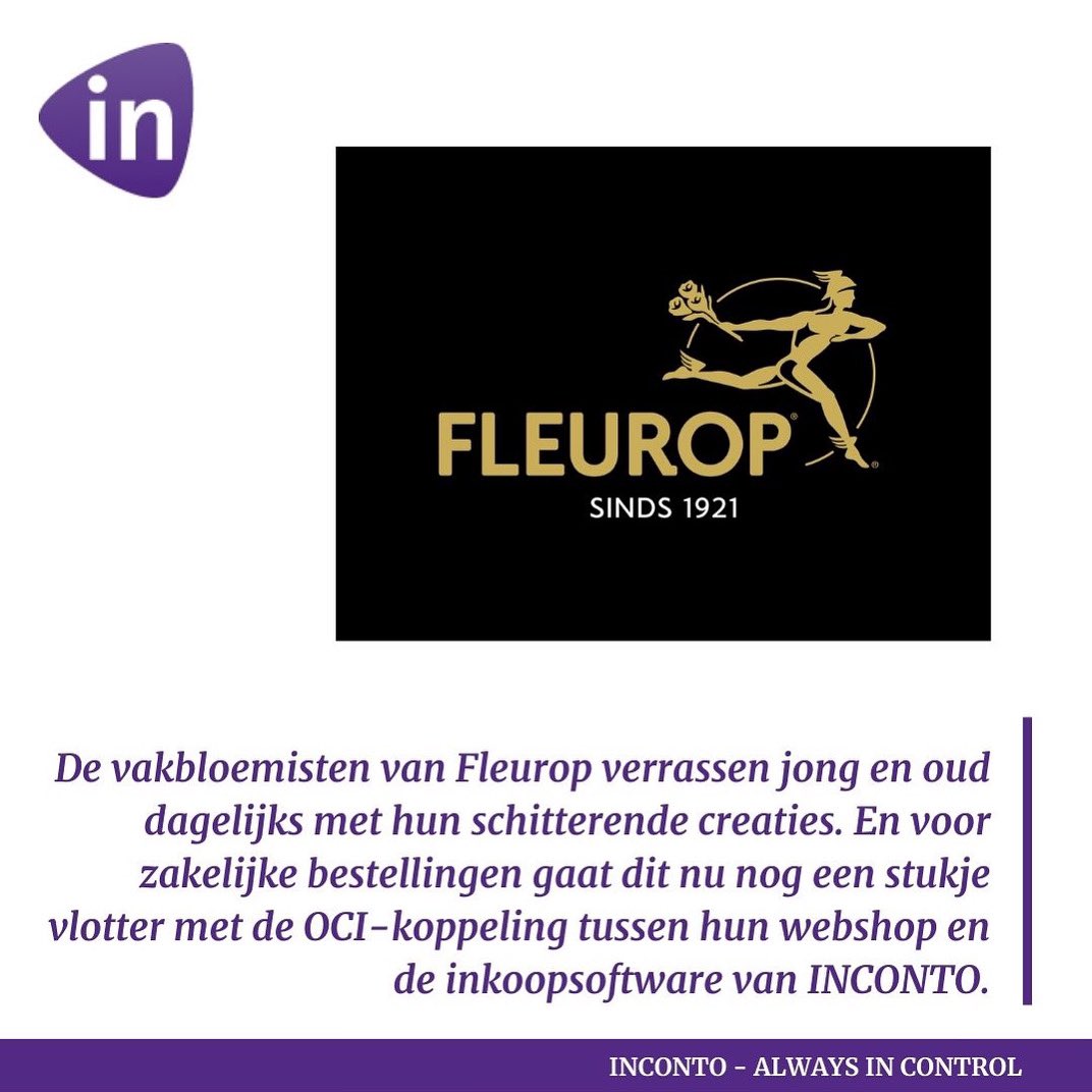 INCONTOSoftware's tweet image. 𝙁𝙡𝙚𝙪𝙧𝙤𝙥: 𝙤𝙘𝙞-𝙠𝙤𝙥𝙥𝙚𝙡𝙞𝙣𝙜 𝙢𝙚𝙩 𝙄𝙉𝘾𝙊𝙉𝙏𝙊 𝙫𝙤𝙤𝙧 𝙜𝙚𝙗𝙧𝙪𝙞𝙠𝙨𝙜𝙚𝙢𝙖𝙠 

inconto.com/fleurop-oci-ko…

#fleurop #inconto #inkoopsoftware #inkoop #webshopkoppeling @fleurop_nl