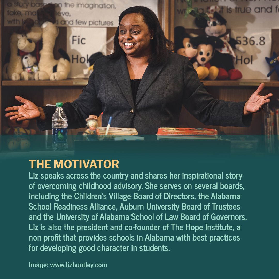 It's my pleasure to spotlight Liz Huntley in our weekly #BlackHistoryMonth tribute series. Liz’s story is truly one to be admired, as she lived through &amp; overcame tremendous adversity in her childhood. She is an exceptional Alabamian, &amp; I'm proud to call her a friend. <a href="/AuburnU/">Auburn University</a>
