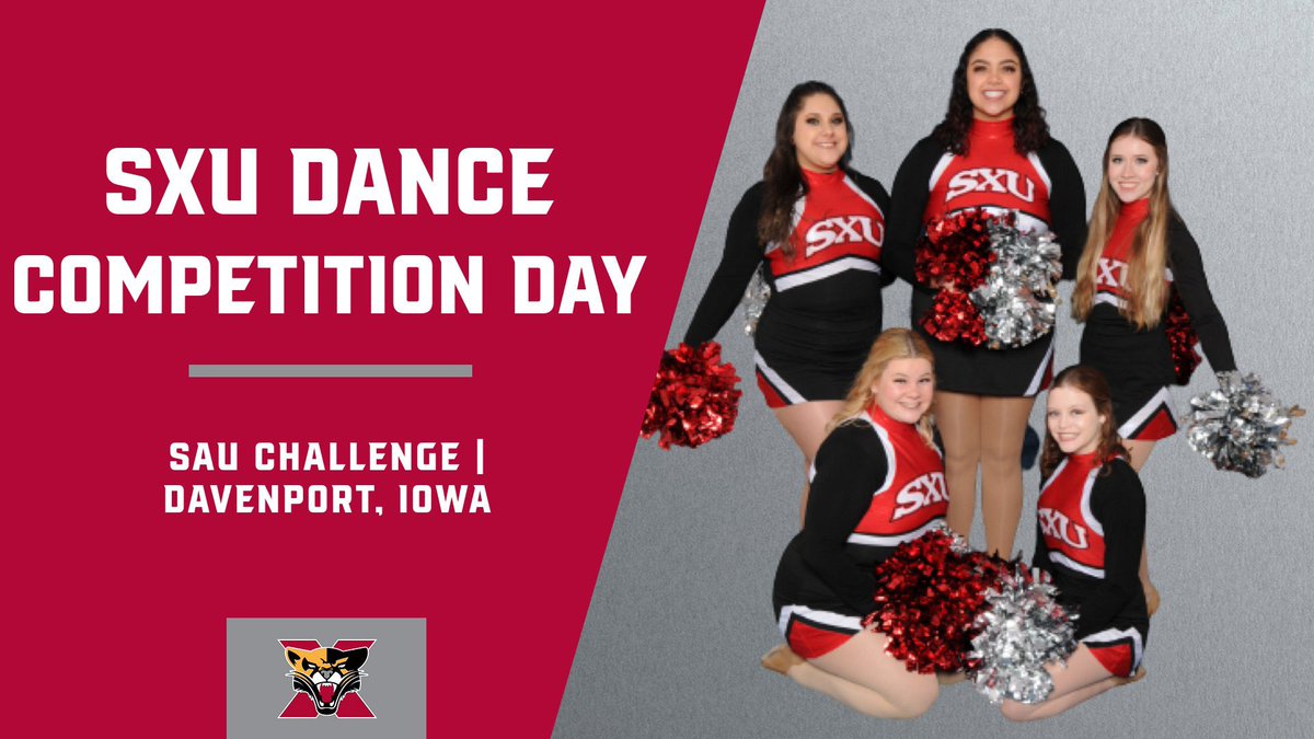 .<a href="/SXUdanceteam/">SXU Paw Prints Dance Team</a> travels to Davenport, Iowa to compete in the St. Ambrose Challenge tonight at 5:30 pm! #GoCougs🐾 #WeAreSXU