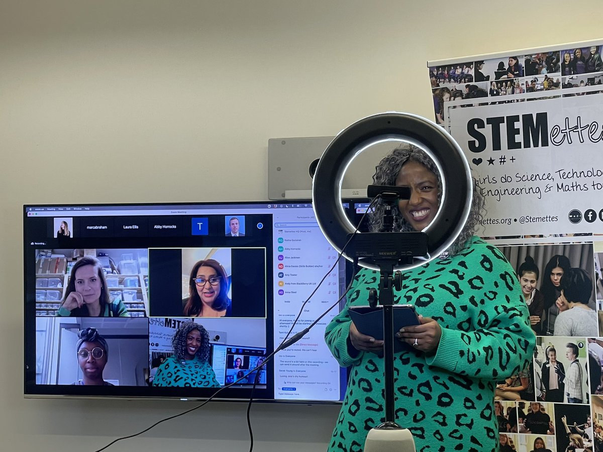 Inspirational to be with <a href="/Stemettes/">Stemettes ® ♥★#●+</a> today (in my role as a Trustee) for their hybrid showcase event for International Womens Day for STEM- very professional hybrid format enabling inclusive attendance for many. 🙏 <a href="/aimafidon/">She's in CTRL - OUT NOW - Anne-Marie Imafidon</a> expert hosting!! #IDWGS2022 #IWD2022 #WomenInSTEM
