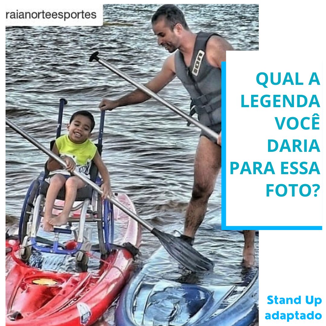TubaraodoBrasil's tweet photo. Stand Up adaptado! Amei. Olha a alegria da criança! https://t.co/2A8L9mhCTz