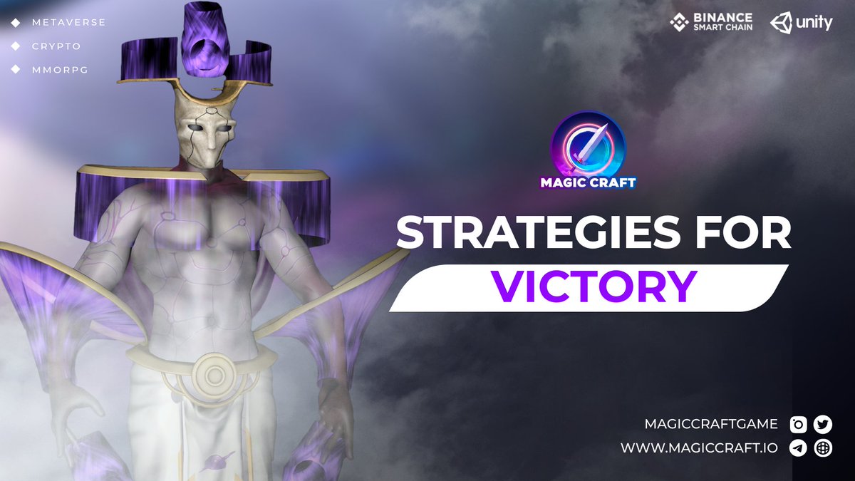MagicCraftGame's tweet photo. Strategies will be crucial for victory in the #MagicCraftGame clan wars.
Collecting #NFTs is simply one of the best ways to build your army.
#GameFi #P2E #NFTMarketplace #MagicCraftNFTs #Crypto https://t.co/OV3MrsDdc7