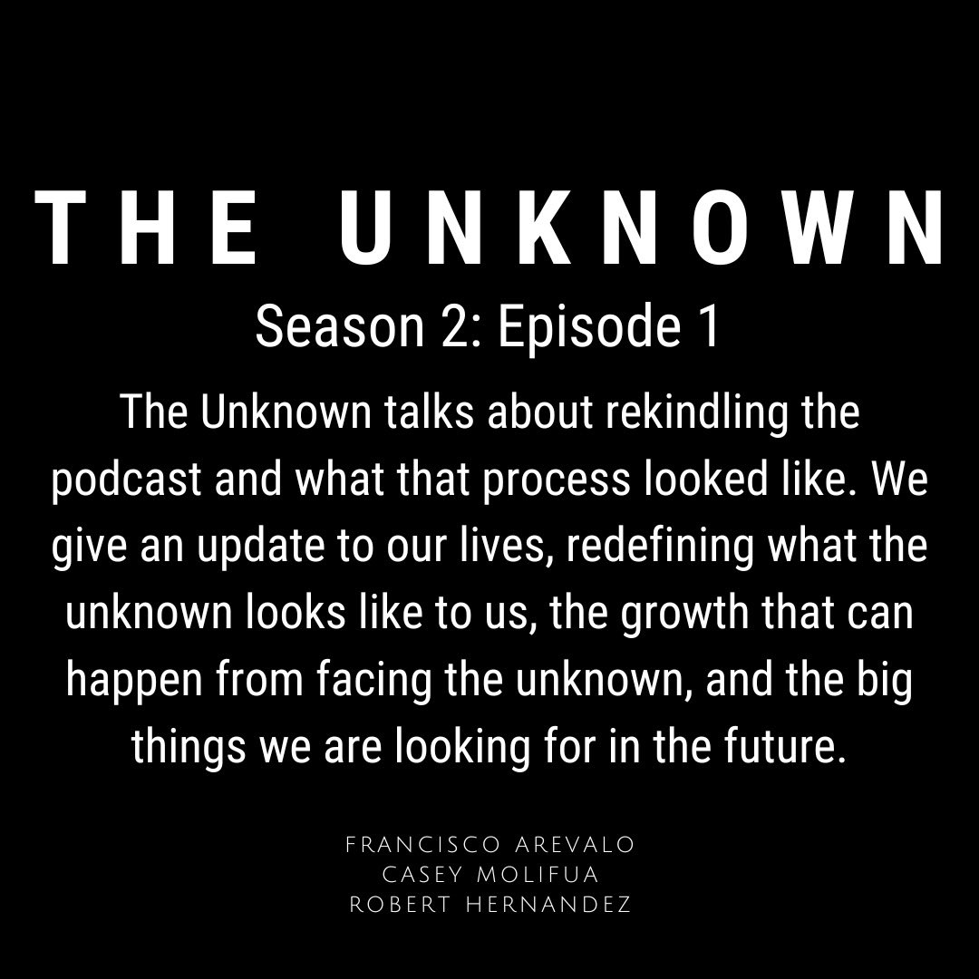 The_UnknownPod's tweet photo. Feels great to be back! Season 2 Episode 1 is out now! 

Wishing everyone a great weekend! Keep Going. https://t.co/KMHZU0uZGs