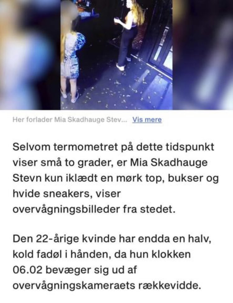 Nogen der kan fortælle mig hvilken relevans det har, hvordan Mia Skadhauge Stevn var klædt eller hvad hun drak? <a href="/btdk/">B.T.</a> ? #victimblaming