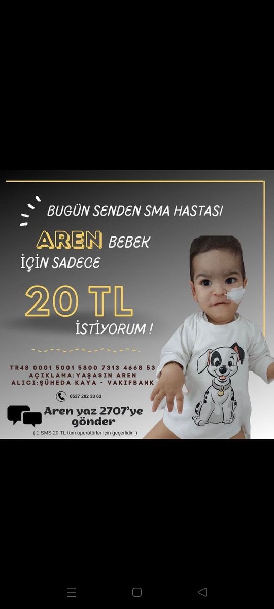 Yaşamayı en çok çocuklar hak eder son düzlükte yalnız bırakmayın Aren i #AreninSesiOl
