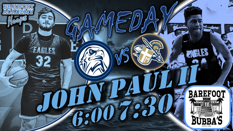 BABoysHoops's tweet photo. Big game tonight to honor our winter sport seniors!

🆚 John Paul II 
📍 Lady's Island, SC
🏟️ BA Gym
⏰ JV 5:00 // Girls 6:00 // Boys 7:30
📸 Seniors Brandon Trapp and Gideon Watkins (Via @LowcoSports) https://t.co/iT5stokGga