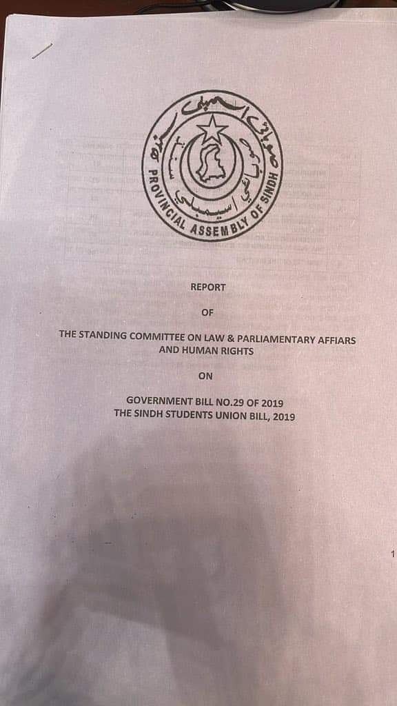 Faisalrehmam2's tweet photo. Sindh Assembly going to pass Sindh Students Union Bill 2019 in todays session. Sindh will be 1st province in Pakistan which is going for legislation to restore Students Unions in Universities and Colleges.
Thank you so much Chairman #PPP @BBhuttoZardari Sahab https://t.co/aBUU8jJdHM