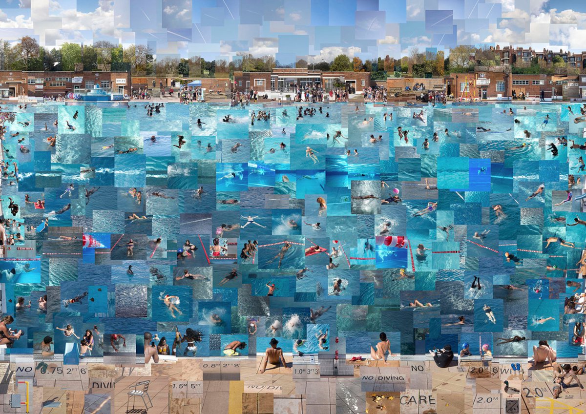 How brilliant is this collage of Parliament Hill by Belinda Lawley? Using moments collected over 5 years! 
Belindalawley.com/lido