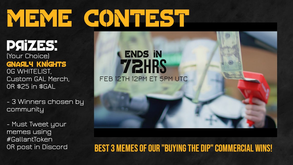 GallantToken's tweet photo. Check out these awesome entries from our Meme Contest so far! #GallantToken #BuyTheDip #Memes 

Commercial: https://t.co/urFjSiAPO9 https://t.co/mLW8exg32f