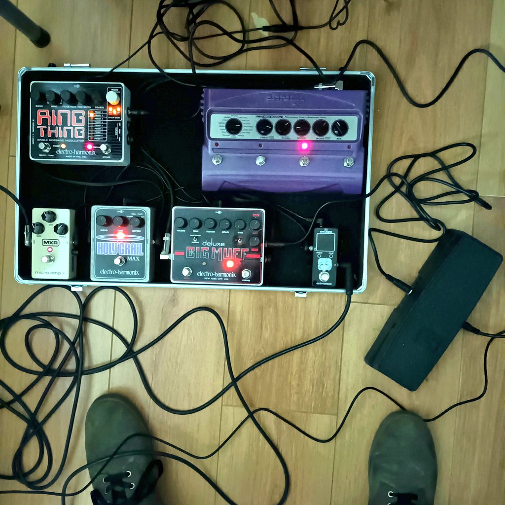 Doing the bit of the track where everything needs to be ON