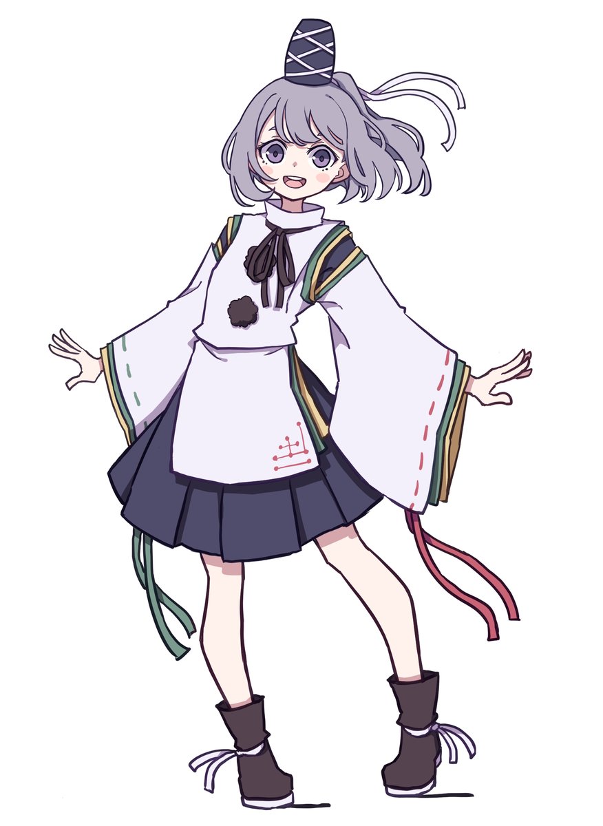 mononobe no futo 1girl solo hat skirt tate eboshi white background japanese clothes  illustration images