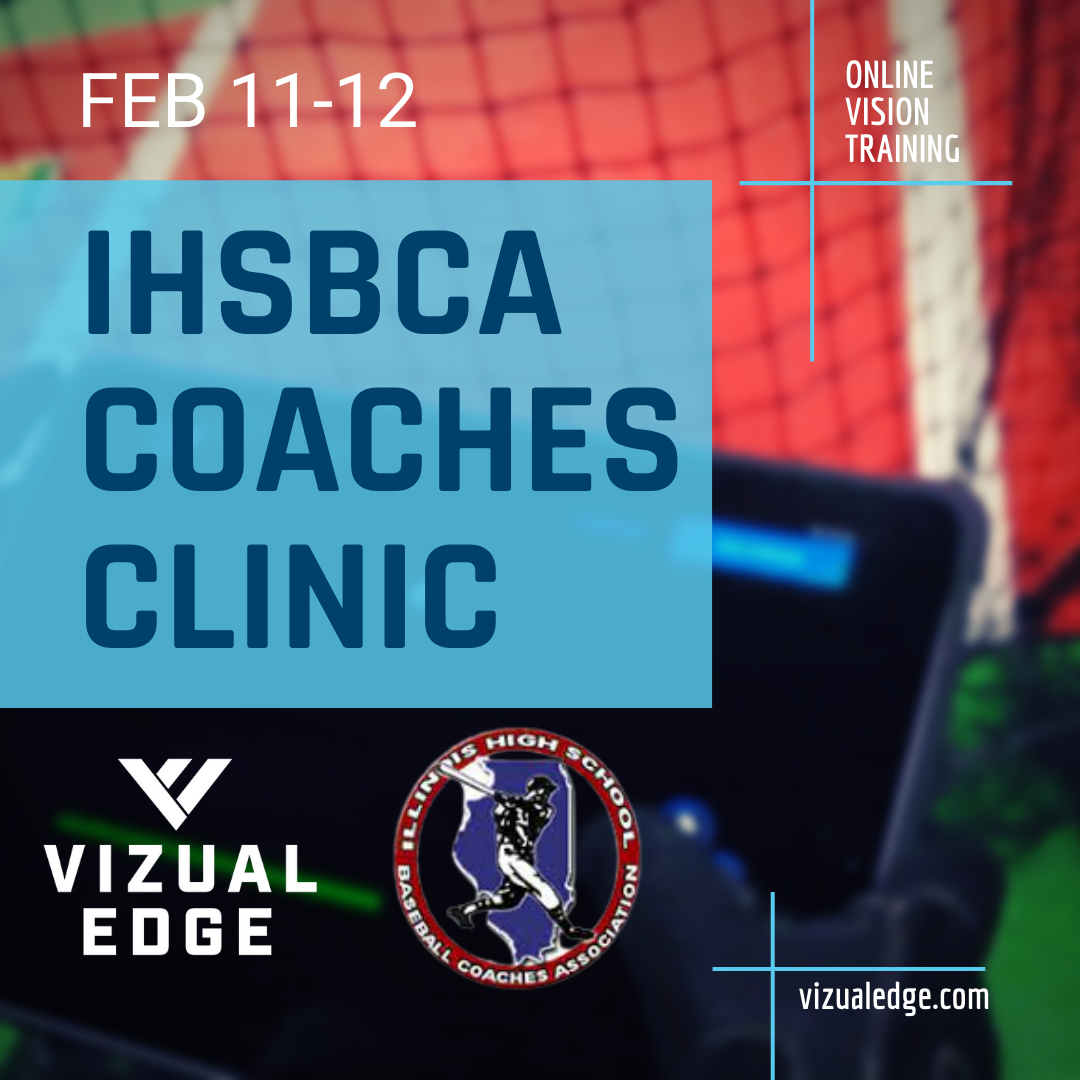 VizualEdge's tweet photo. We're here at the @IHSBCA1 clinic showcasing our #EdgeTrainer and discussing the importance of #visiontraining in high school baseball! Be sure to stop by for a free demo! #WinningIsInSight #BaseballTraining https://t.co/iz4vCiy9Ob