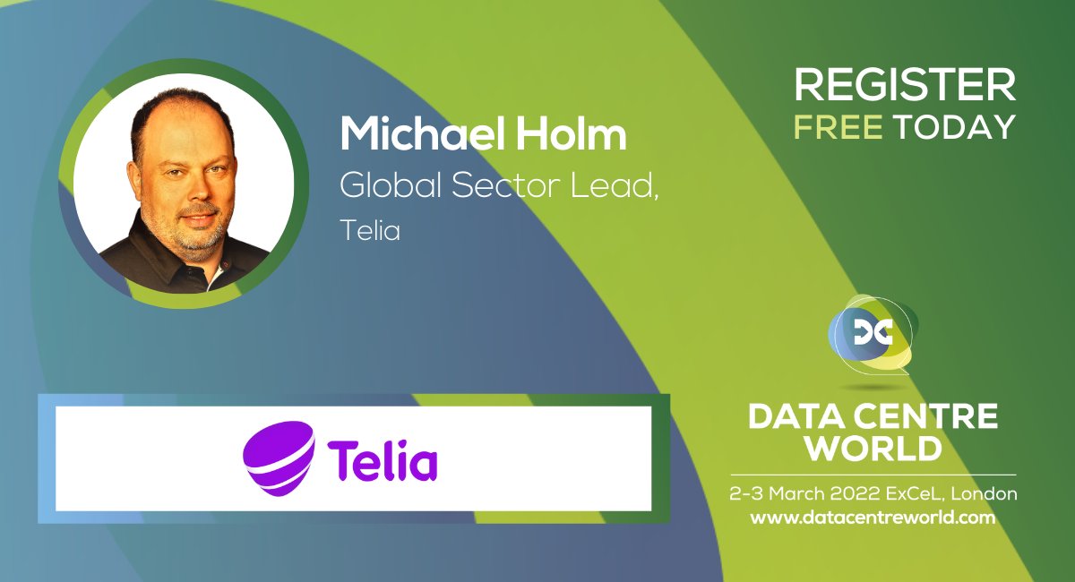 DataCentreWorld's tweet photo. 📢 SPEAKER ANNOUNCEMENT 📢

Michael Holm, Global Sector Lead at @TeliaCompany  will be one of many inspiring speakers at Data Centre World London 2022!

We look forward to welcoming Michael on 2-3 March at ExCeL London.

Register for your FREE pass today: https://t.co/uEnZr0M1B5 https://t.co/CL2U6cCtFH