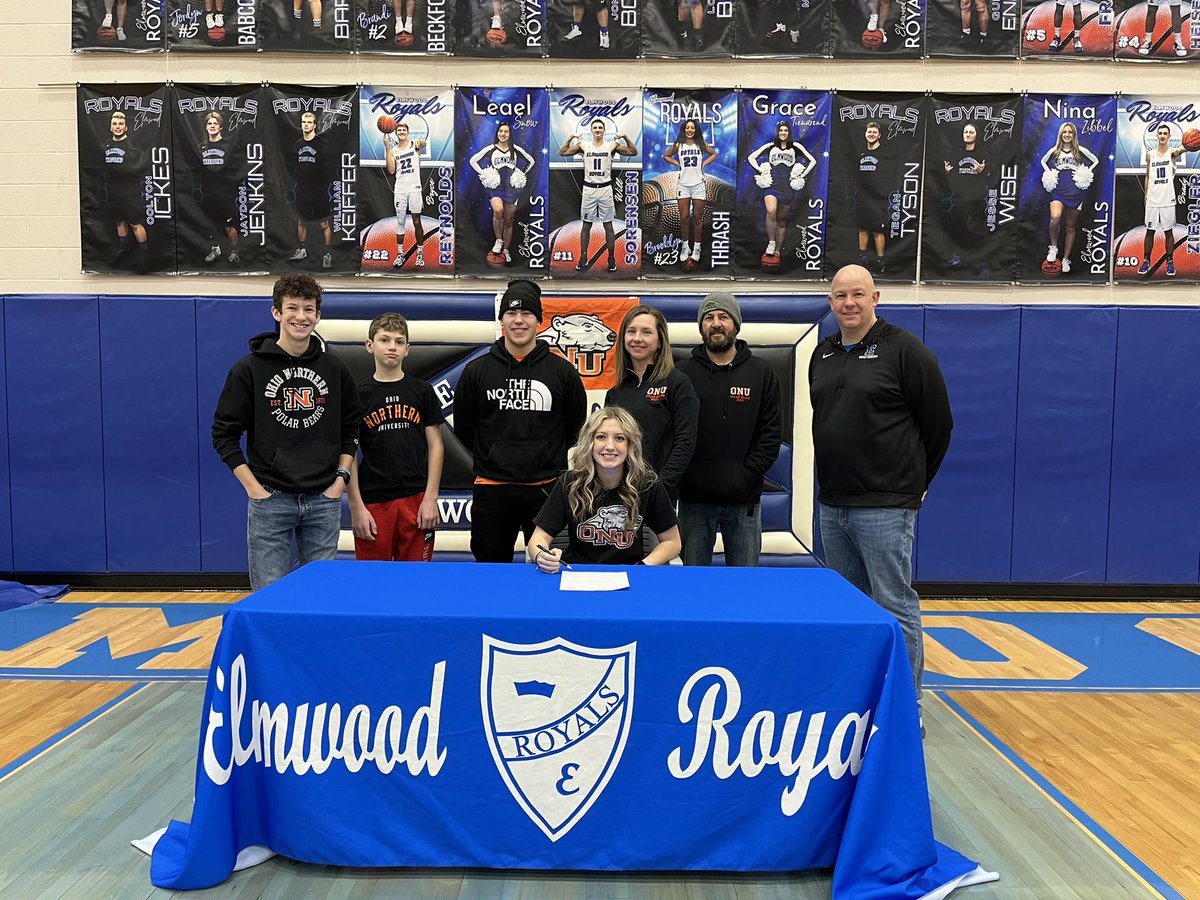 ElmwoodRoyals's tweet photo. A Royal Congratulations to Nina Zibbel on signing to run Cross Country, Indoor and Outdoor Track at Ohio Northern University!  #goroyals #WeAreElmwood @ONUsports https://t.co/x1ZudaEyWb