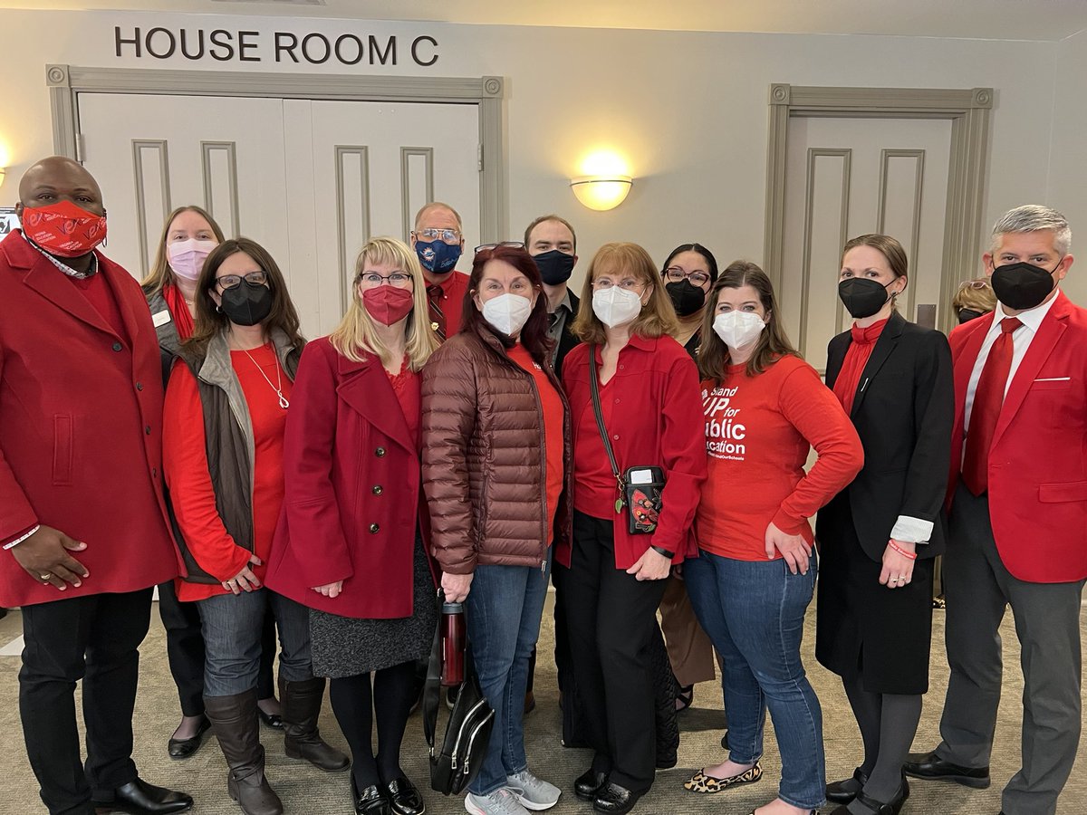 Here in Richmond with the #VEA to stand up against SB739, a bill that seeks to remove local control around masking in our schools. #UnionStrong <a href="/FEA_Fairfax/">Fairfax Education Association</a>