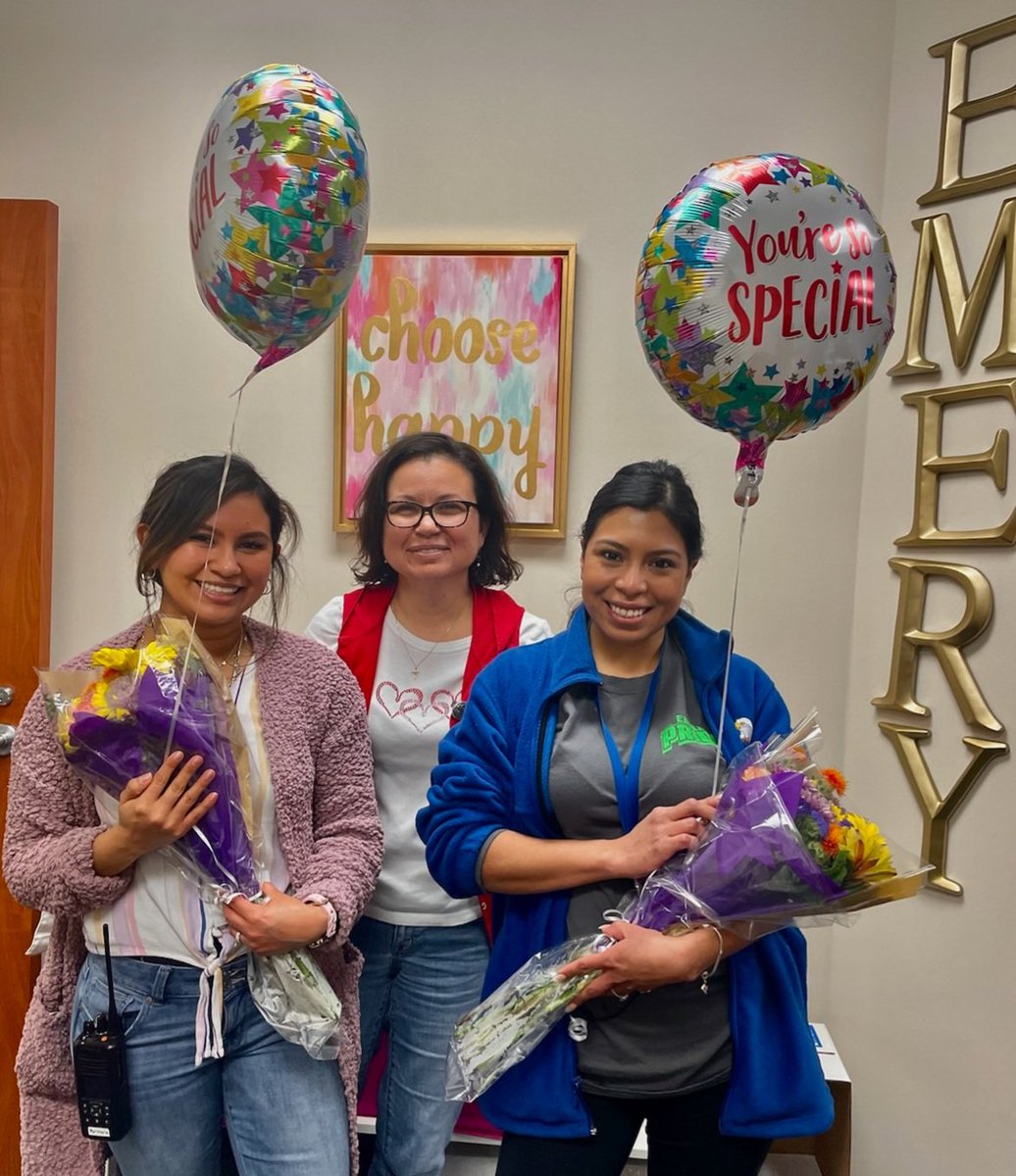 We ❤️ our counselors!!! Mrs. Olvera &amp; Mrs. Trevino go above and beyond each day to care for our students with abundant love and support. Happy School Counselors Week!! #emerySOAR @KTrevinoCFISD
