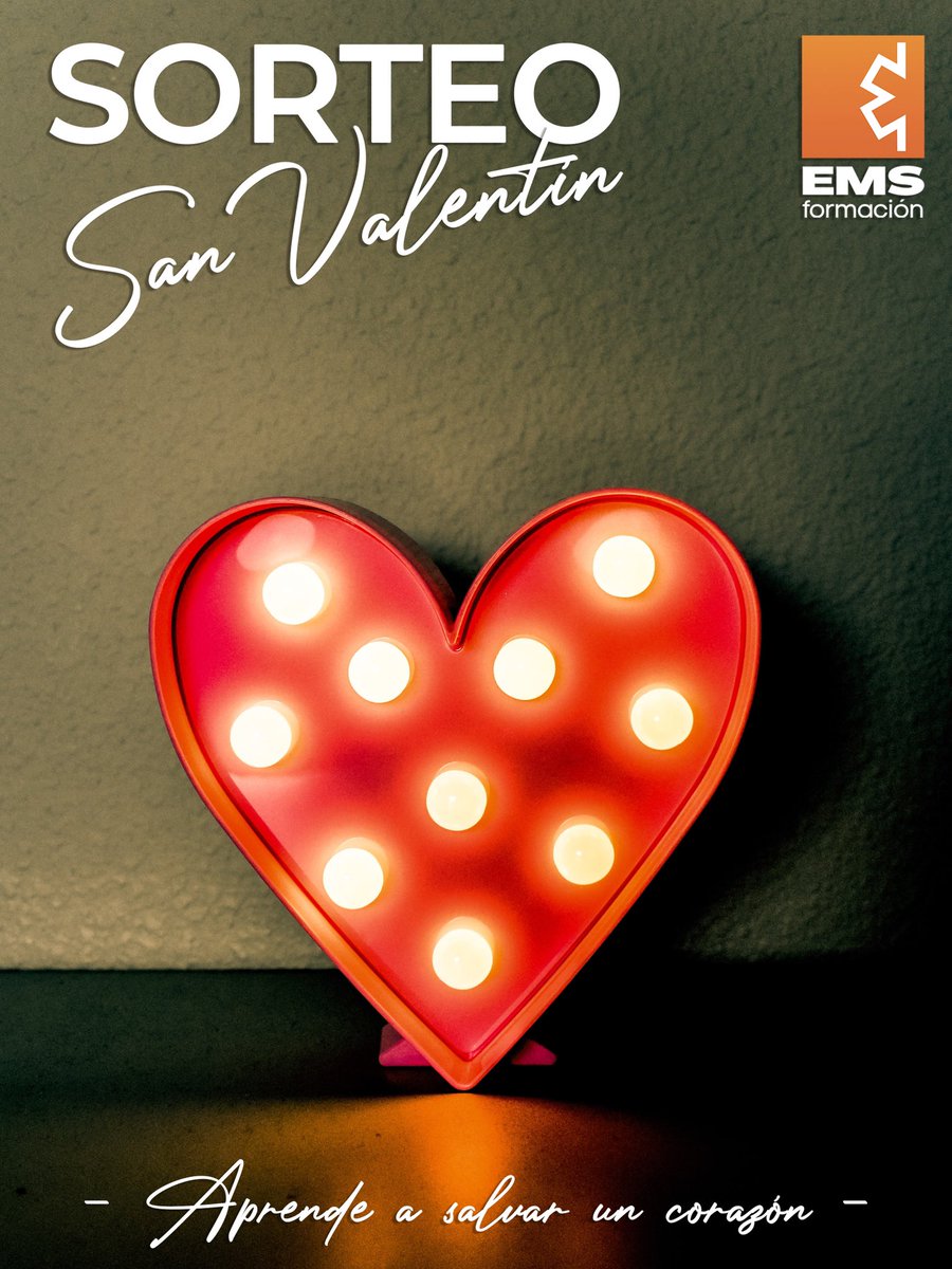 EMSFormacion's tweet photo. ❤️ SORTEO 𝓢𝓪𝓷 𝓥𝓪𝓵𝓮𝓷𝓽𝓲𝓷 ❤️
Sorteamos 2 plazas de nuestro curso online “𝗦𝗼𝗽𝗼𝗿𝘁𝗲 𝗩𝗶𝘁𝗮𝗹 𝗕𝗮́𝘀𝗶𝗰𝗼 𝘆 𝘂𝘀𝗼 𝗱𝗲𝗹 𝗗𝗘𝗔 𝗽𝗮𝗿𝗮 𝘀𝗮𝗻𝗶𝘁𝗮𝗿𝗶𝗼𝘀” en nuestros perfiles de Facebook e Instagram. Búscanos, sigue las instrucciones, concursa y GANA!!!! https://t.co/PmBaBMF2Jw