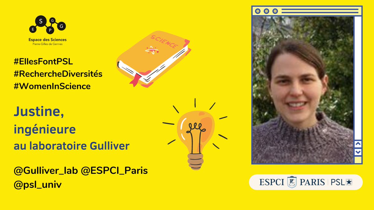 #EllesFontPSL #WomenInScience #RechercheDiversités
🗨️ Je suis Teresa Lopez-Leon, chercheuse au laboratoire Gulliver à l’ESPCI Paris-PSL. Voici Justine Laurent, ingénieure, essentielle à ma recherche.  [1/3]