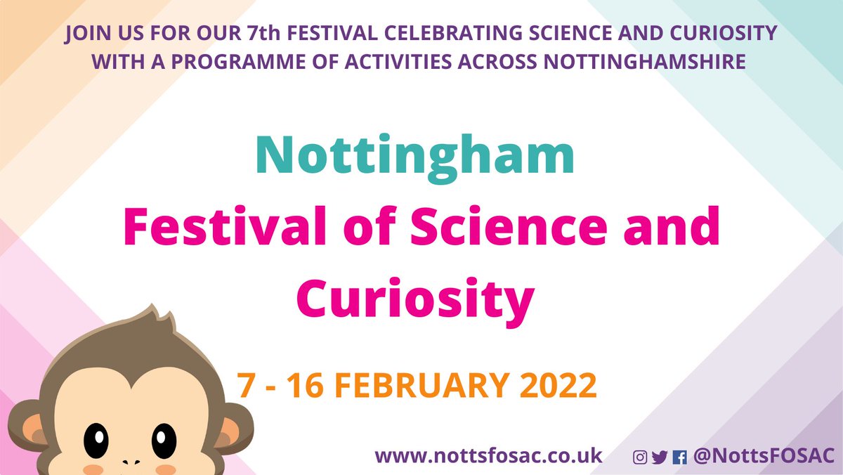 MyNottingham's tweet image. Don&apos;t miss the Nottingham Festival of Science and Curiosity this half term, on until 16 Feb! 🚀

Check the full programme and register a place for some fun-filled days of astonishing and hands-on science  👇
nottsfosac.co.uk/events/

#FOSAC22 #CuriousNotts