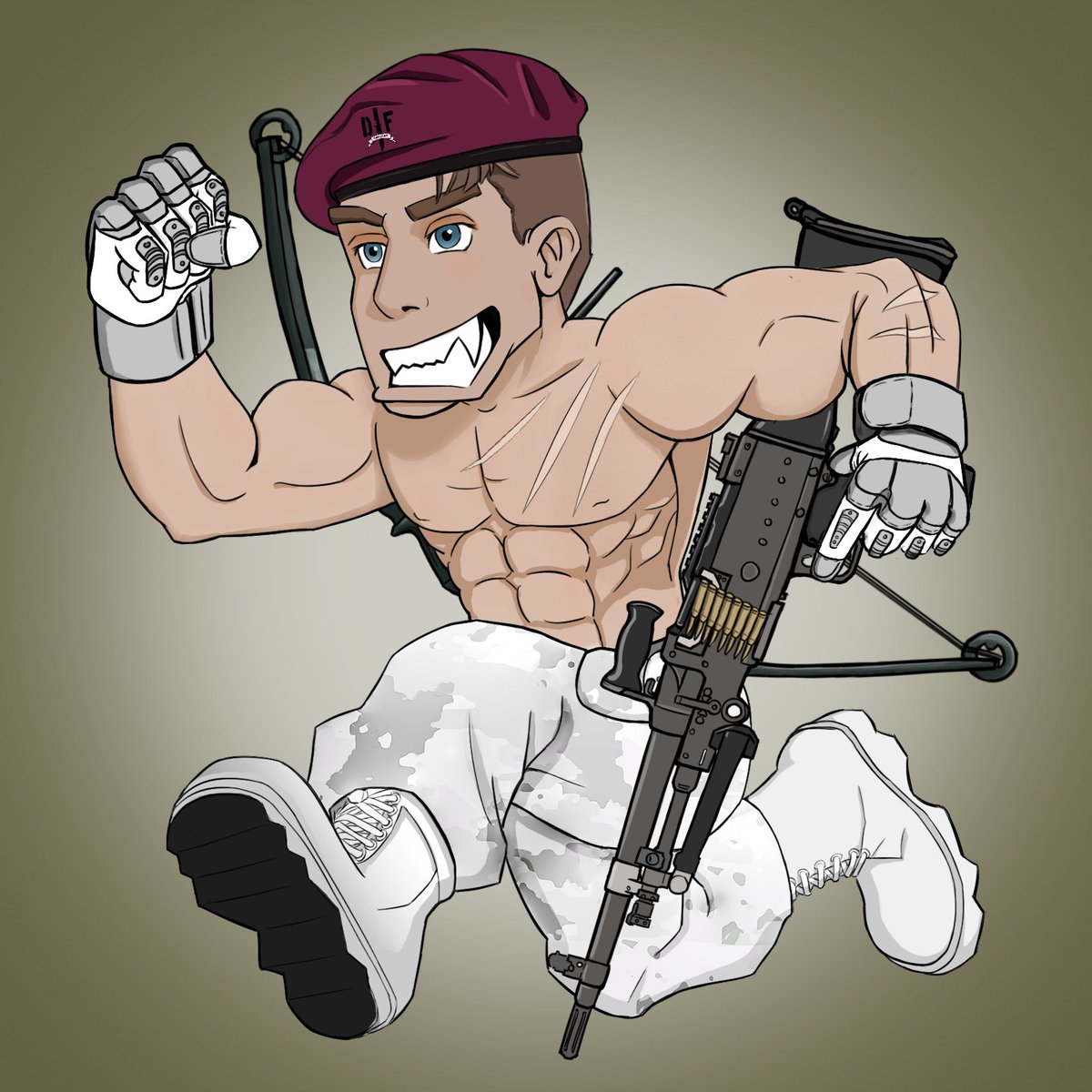 OscarMike64's tweet photo. Checked my #opensea this morning and was pleased to see my @dogfaceNFT was revealed. He's a Arctic soldier listed as Super Rare @dogfaceNFT is a #veteran #NFT they are minting to the public now, check 'em out and #mint your own. 10% of all proceeds go to #veterans orgs &amp; 20% DAO https://t.co/7ia86sqwi8